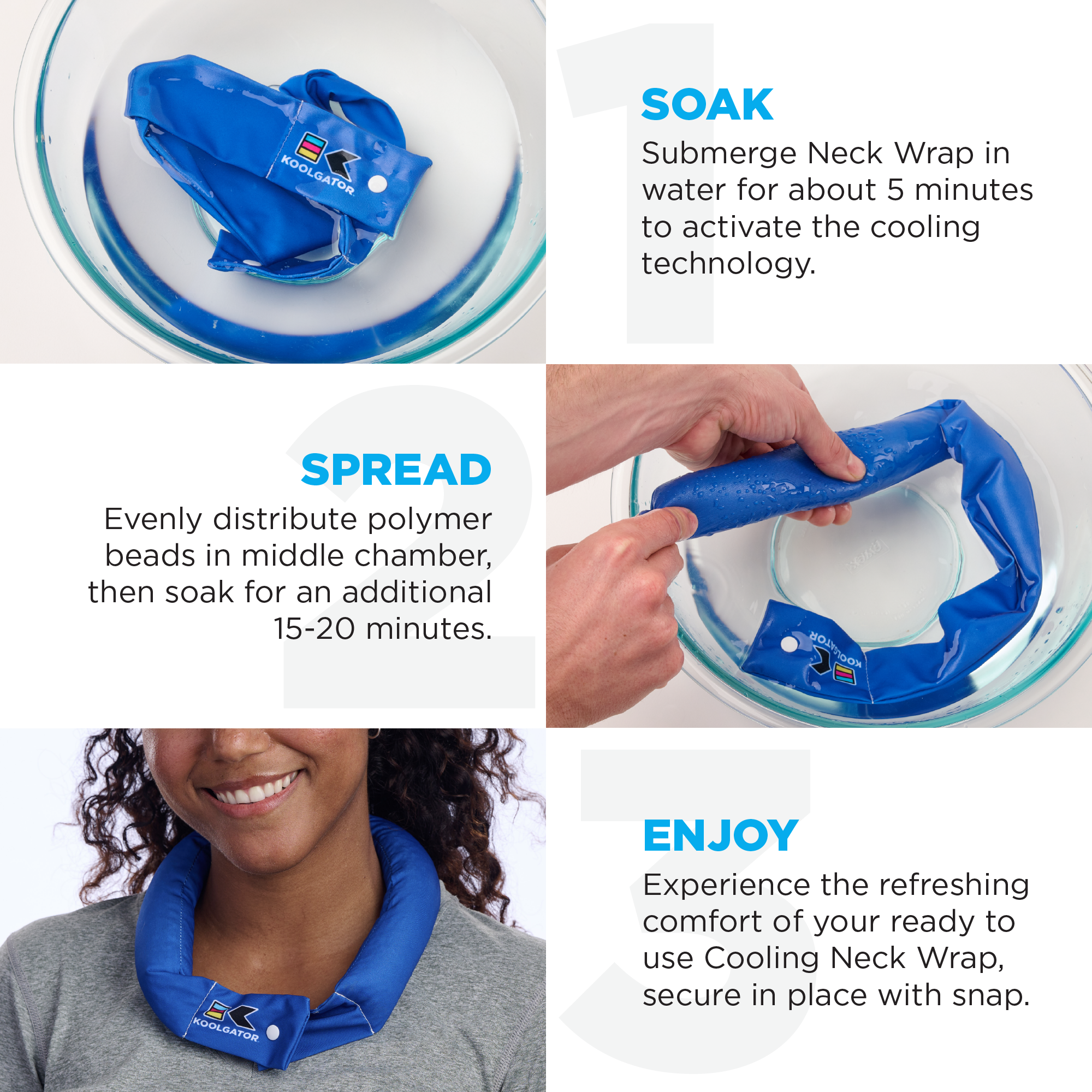 Cooling Neck Wrap in Royal Blue