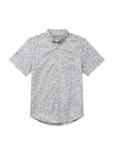 camo button down short sleeve shirt