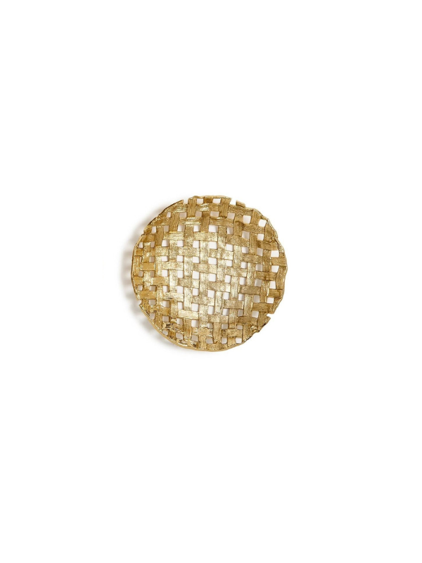 Gold Lattice Patterned Tray
