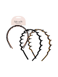 Set of 2 zig zag headbands by kitsch