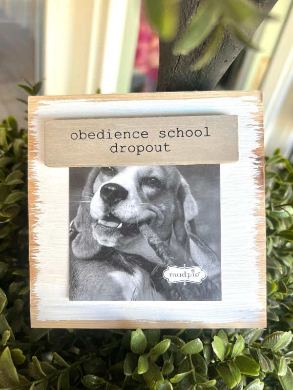 Obedience School Dropout Block Frame